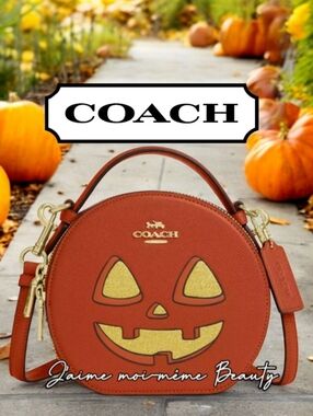 Coach Halloween Jack O Lantern Canteen Bag